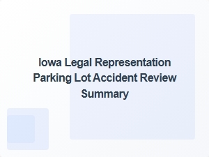 Iowa Parking Lot Accident Case Review