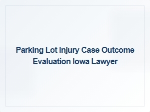 Iowa Parking Lot Injury Case Outcome Review