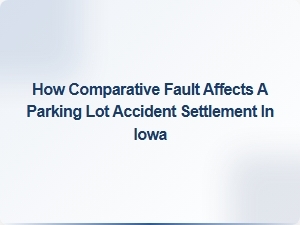 Comparative Fault in Iowa Parking Lot Settlements