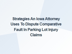 Iowa Attorney's Comparative Fault Defense Strategies