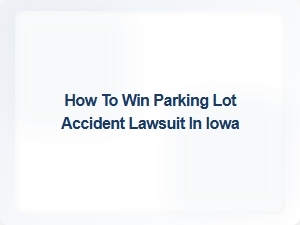 Winning a Parking Lot Accident Claim in Iowa