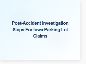 Iowa Parking Lot Accident Investigation Steps