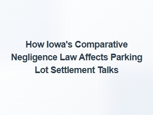 Navigating Iowa Parking Lot Settlements Under Comparative Negligence